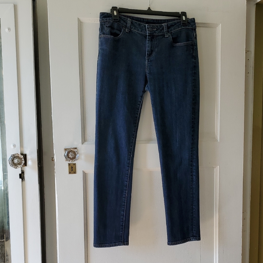 Talbots Women's Dark Blue Straight Leg Ankle Jeans